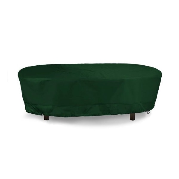 Eevelle Meridian Rectangular Table Cover, Hunter Green, 60 in L x 36 in W x 25.5 in H MDTRTCS-HTR - main